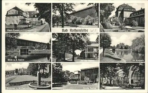 Bad Rothenfelde Haus Ewers Kurpark Badehaus Saline Wittekind Sprudel Kat. Bad Rothenfelde