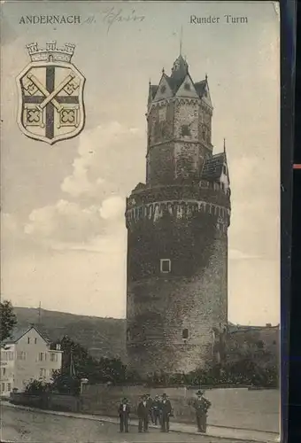 Andernach Runder Turm Wappen Kat. Andernach