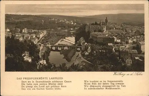 Weilburg Lahn preisgekroente Lahnlied Kat. Weilburg