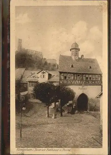 Koenigstein Taunus Rathaus Ruine Kat. Koenigstein im Taunus