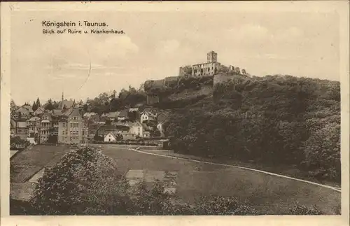 Koenigstein Taunus Ruine Krankenhaus Kat. Koenigstein im Taunus