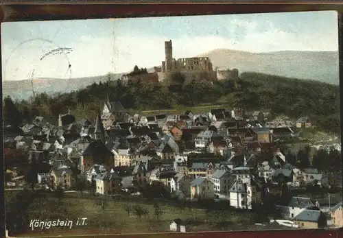 Koenigstein Taunus Burg Ruine Kat. Koenigstein im Taunus