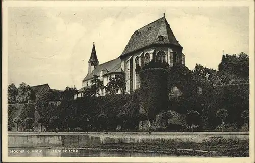 Hoechst Main Justinuskirche Kat. Frankfurt am Main