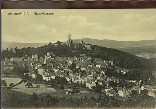 Koenigstein Taunus Gesamtansicht Burg Kat. Koenigstein im Taunus