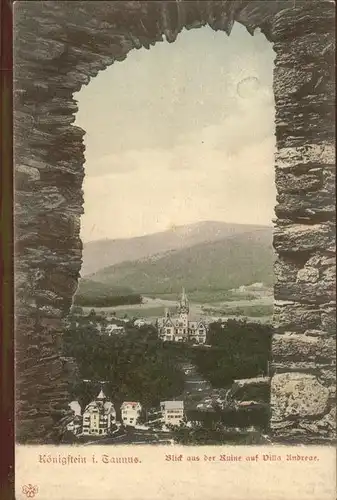 Koenigstein Taunus Ruine Villa Andreae Kat. Koenigstein im Taunus