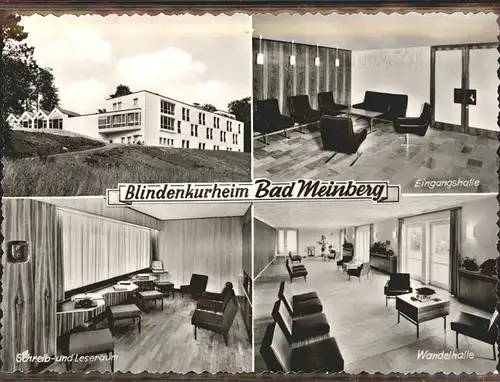 Bad Meinberg Blindenkurheim Wandelhalle Schreib  Leseraum Eingangshalle Kat. Horn Bad Meinberg