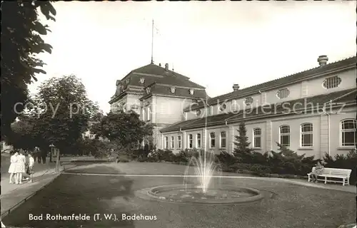 Bad Rothenfelde Badehaus Brunnen  Kat. Bad Rothenfelde