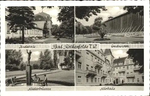 Bad Rothenfelde Gradierwerk Kuerhaus Kinderbrunnen Badehaus Kat. Bad Rothenfelde