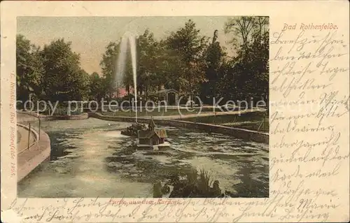 Bad Rothenfelde Kurpark Brunnen  Kat. Bad Rothenfelde