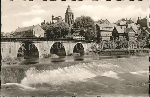 Wetzlar Lahnbruecke Dom  Kat. Wetzlar