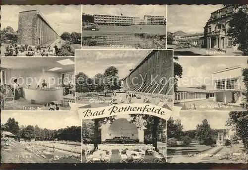 Bad Rothenfelde Trinkhalle Freibad Sanatorium Badehaus  Kat. Bad Rothenfelde