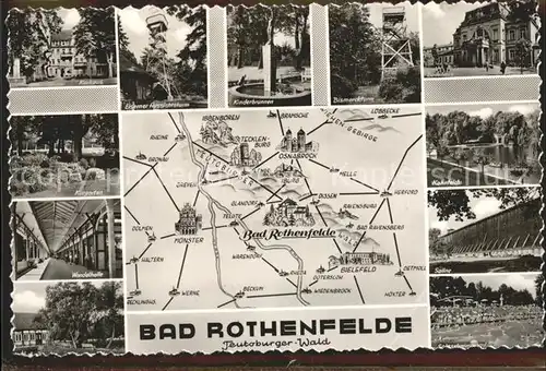Bad Rothenfelde Kurhaus Bismarckturm Kurhaus Kurgarten Kat. Bad Rothenfelde