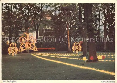 Bad Rothenfelde Park beleuchtet Kat. Bad Rothenfelde