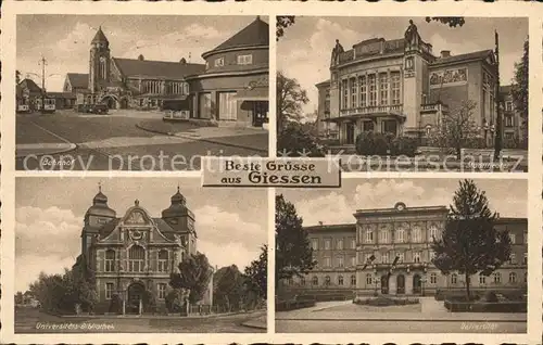 Giessen Lahn Bahnhof Theater Universitaetsbibliothek Universitaet / Giessen /Giessen LKR