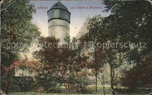 Giessen Lahn Altes Schloss mit Heideturm / Giessen /Giessen LKR