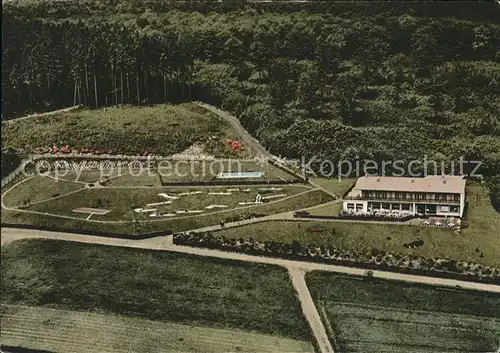 Fellingshausen Hessen Hotel Pension Duensbergheim Fliegeraufnahme Kat. Biebertal