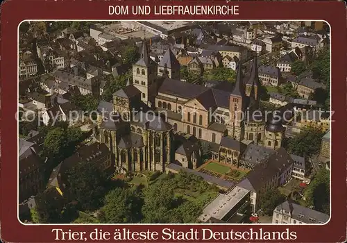 Trier Dom und Liebfrauenkirche Fliegeraufnahme Kat. Trier