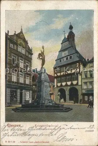 Giessen Lahn Kriegerdenkmal / Giessen /Giessen LKR