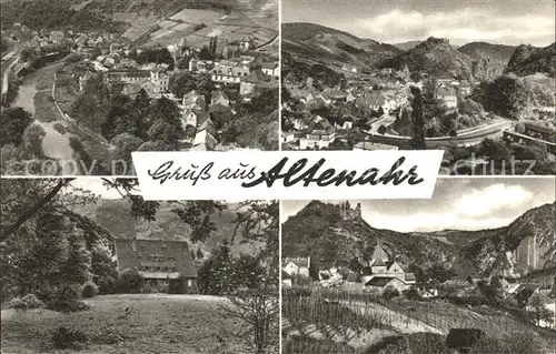 Altenahr Fliegeraufnahme und Teilansichten Kat. Altenahr