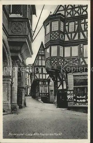 Bernkastel Kues Alte Fachwerkhaeuser am Markt Kat. Bernkastel Kues