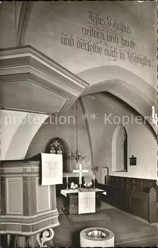 Rheda Wiedenbrueck Evangelische Kirche innen Kat. Rheda Wiedenbrueck