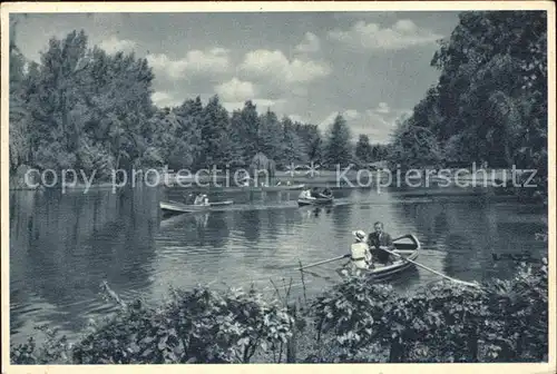 Bad Salzuflen Teich Ruderboote Kat. Bad Salzuflen