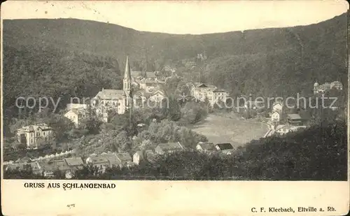 Schlangenbad Taunus Panorama Kat. Schlangenbad