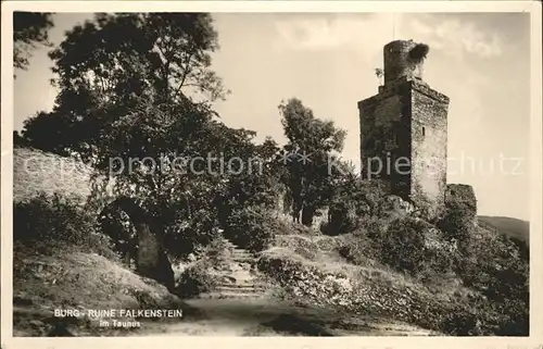 Falkenstein Taunus Burgruine Kat. Koenigstein im Taunus