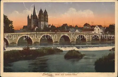 Limburg Lahn Dom mit Lahnbruecke Kat. Limburg a.d. Lahn