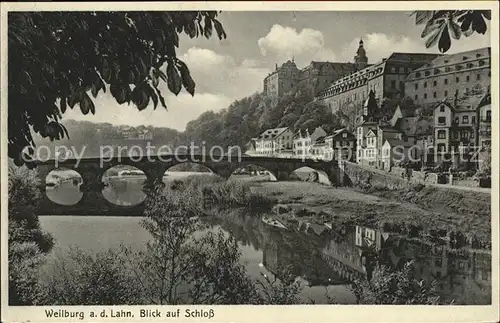 Weilburg Bruecke Schloss Lahn Kat. Weilburg