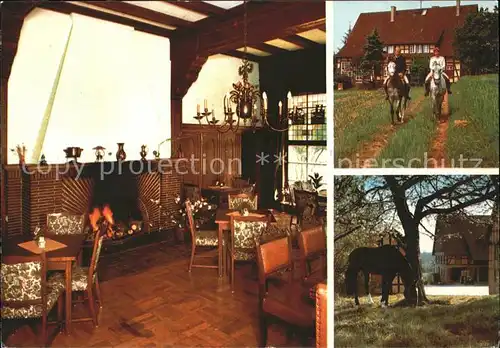 Bad Salzuflen Berghof Gasthaus Pension Pferde Krueger Kat. Bad Salzuflen