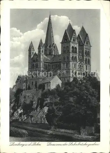 Limburg Lahn Dom von Lahnbruecke gesehen Kat. Limburg a.d. Lahn