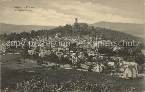 Koenigstein Taunus Panorama mit Burg Kat. Koenigstein im Taunus