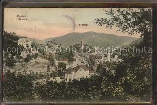 Eppstein Taunus Panorama mit Ruine / Eppstein /Main-Taunus-Kreis LKR