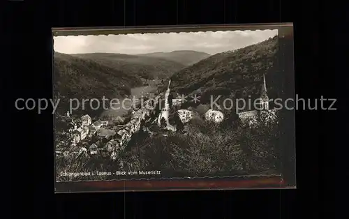 Schlangenbad Taunus Blick vom Musensitz Kat. Schlangenbad