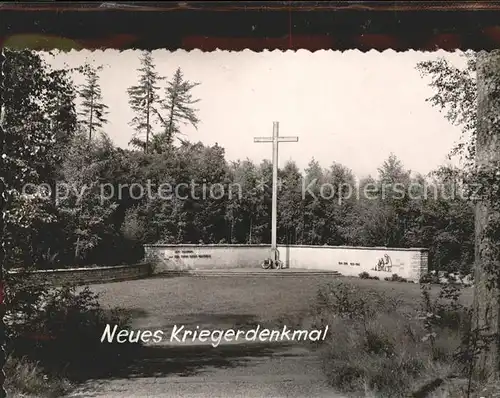 Rheda Harsewinkel Neues Kriegerdenkmal Kat. Harsewinkel