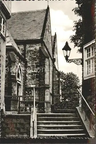 Guetersloh Treppe zum Kirchplatz Kat. Guetersloh