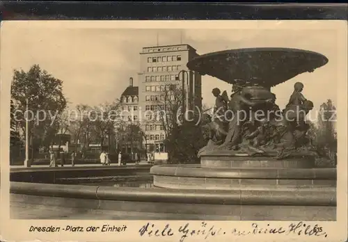 Dresden Platz der Einheit  / Dresden Elbe /Dresden Stadtkreis