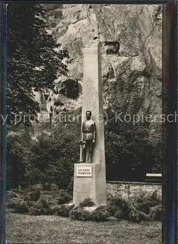 Halle Saale Denkmal der kleiner Trompeter / Halle /Halle Saale Stadtkreis