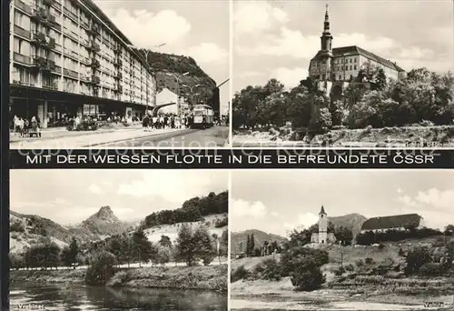 Usti nad Labem Vrabinec Schloss Decin Valtire Karl Marx Stempel / Usti nad Labem /