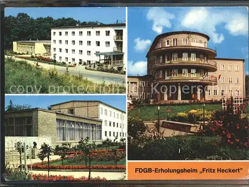 Gernrode Harz FDGB-Erholungsheim  Fritz Heckert / Gernrode Harz /Harz LKR