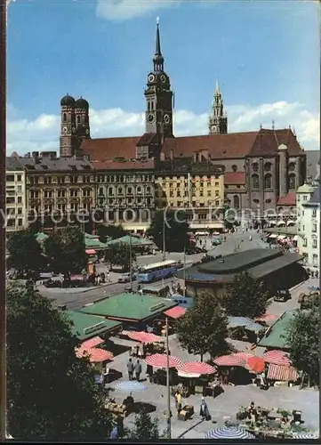 Muenchen Viktualienmarkt Frauenkirche Alter Peter / Muenchen /Muenchen LKR