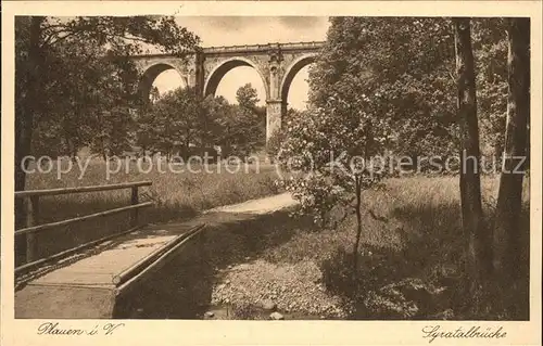 Plauen Vogtland syratalbruecke Kat. Plauen