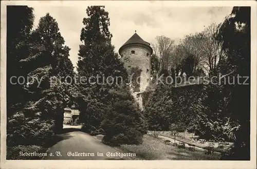 ueberlingen Bodensee Gallerturm Stadtgarten Kat. ueberlingen