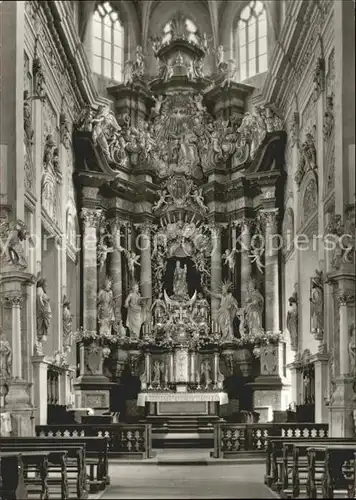 Bamberg Obere Pfarrkirche Hochaltar mit Gnadenbild Kat. Bamberg