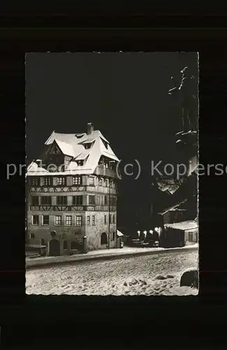 Nuernberg Fachwerkhaus Schnee Kat. Nuernberg