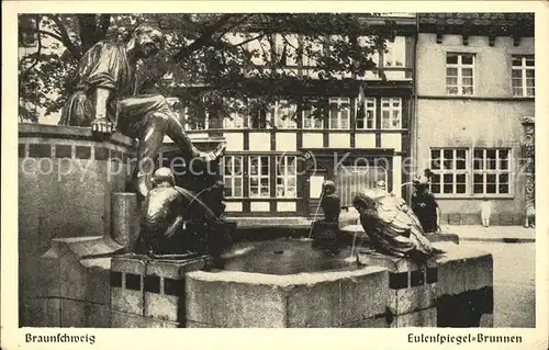 Braunschweig Eulenspiegel Brunnen Kat. Braunschweig