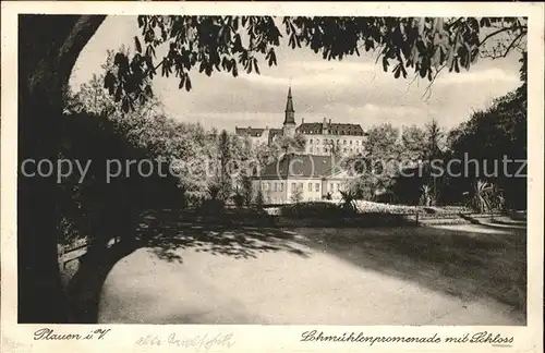 Plauen Vogtland Lohmuehlenpromenade Schloss  Kat. Plauen