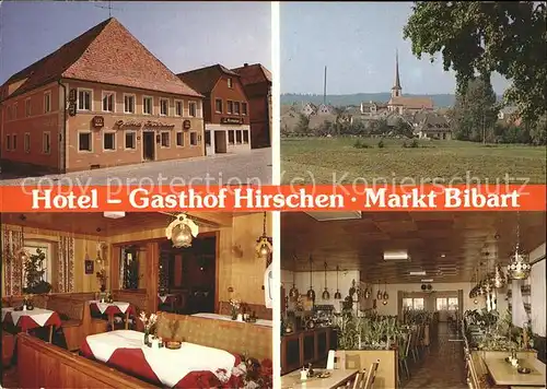 Markt Bibart Hotel Gasthof Hirschen Kat. Markt Bibart