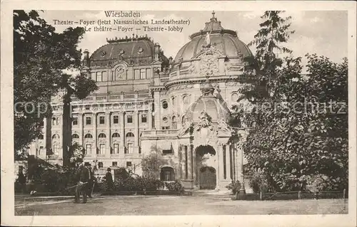 Wiesbaden Theater Foyer Nassauisches Landestheater Kat. Wiesbaden